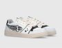 Enterprise Japan Leren sneaker met craquele inzetstukken Blue Heren - Thumbnail 5