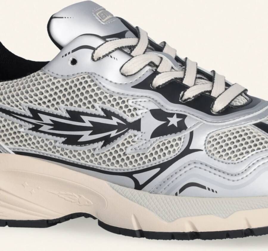 Enterprise Japan Raket Sneaker in Zilver Zwart