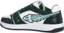 Enterprise Japan Groene Leren Sneakers met Ster Geperforeerde Neus Green Heren - Thumbnail 10