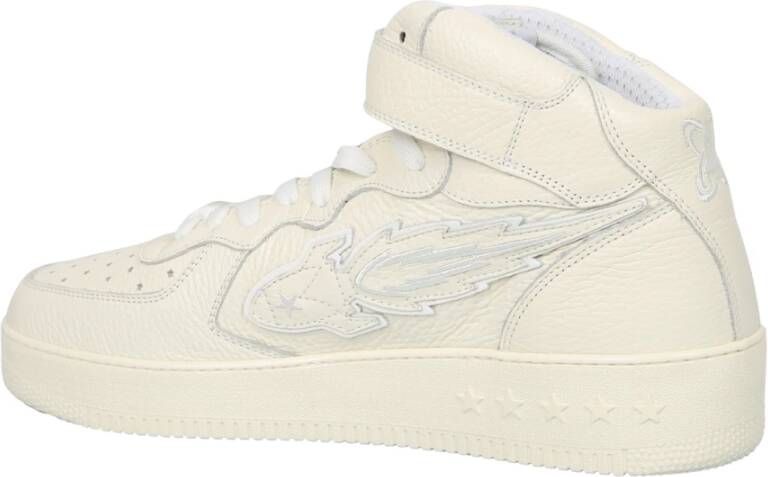 Enterprise Japan Witte Leren Sneakers voor Heren Wit Heren