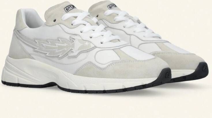 Enterprise Japan Vintage Monochrome Sneakers White Heren