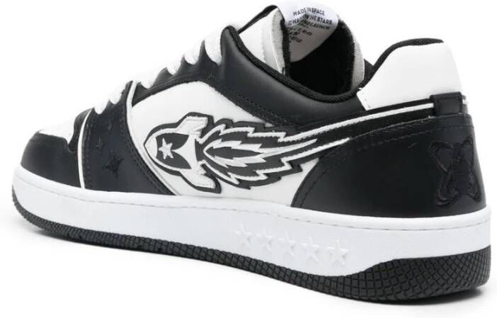 Enterprise Japan Zwarte Sneakers met Logo Detail Zwart Heren