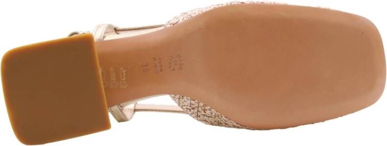Enzo Di Martino Peep Toe Peep Heel Yellow Dames
