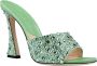 Ermanno Scervino Heeled Mules Green Dames - Thumbnail 2