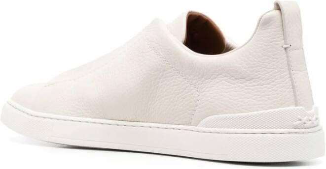 Ermenegildo Zegna Triple Stitch Sneakers Wit Heren