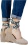 Espadrilles Leren Hakken Schoenen Lente Zomer Collectie Gray Dames - Thumbnail 3
