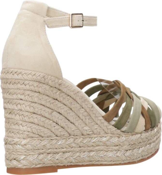 Espadrilles Wedges Beige Dames