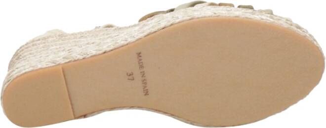 Espadrilles Wedges Beige Dames