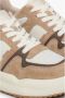 Estro Dames Beige & Wit Velours & Leren Lage Sneakers Er00112595 Multicolor Dames - Thumbnail 7