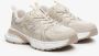 Estro Dames Beige & Witte Sneakers met Gouden Details ES 8 Er00114673 Multicolor Dames - Thumbnail 2