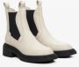 Estro Dames Beige & Zwart Leren Chelsea Laarzen Er00114136 Multicolor Dames - Thumbnail 2