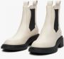 Estro Dames Beige & Zwart Leren Chelsea Laarzen Er00114136 Multicolor Dames - Thumbnail 3