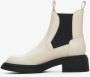Estro Dames Beige & Zwart Leren Chelsea Laarzen Er00114136 Multicolor Dames - Thumbnail 4