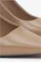 Estro Beige Hoge Hakken Pumps voor Dames gemaakt van Echt Leer Beige Dames - Thumbnail 7