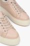 Estro Dames Beige Leren & Bont Lage Sneakers voor Winter Er00112117 Beige Dames - Thumbnail 4