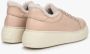 Estro Dames Beige Leren & Bont Lage Sneakers voor Winter Er00112117 Beige Dames - Thumbnail 5