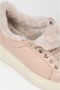 Estro Dames Beige Leren & Bont Lage Sneakers voor Winter Er00112117 Beige Dames - Thumbnail 6