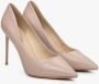 Estro Dames Beige Leren Puntige Neus Hoge Hakken Er00111716 Beige Dames - Thumbnail 2