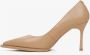 Estro Dames Beige Echt Lederen Pumps Met Puntige Neus Er00115741 Beige Dames - Thumbnail 3