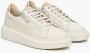 Estro Dames Beige Leren Lage Sneakers met een Decoratieve Rits Er00112644 Beige Dames - Thumbnail 2