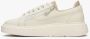 Estro Dames Beige Leren Lage Sneakers met een Decoratieve Rits Er00112644 Beige Dames - Thumbnail 3
