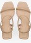 Estro Dames Beige Hakken Sandalen gemaakt van Echt Leer Er00112453 Beige Dames - Thumbnail 7