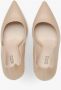 Estro Dames Beige Leren Geschulpte Hoge Hakken Beige Dames - Thumbnail 5
