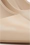 Estro Dames Beige Leren Geschulpte Hoge Hakken Beige Dames - Thumbnail 6