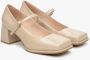 Estro Dames Beige Mary Jane Pumps gemaakt van Echt Lakleer Er00114678 Beige Dames - Thumbnail 2