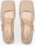 Estro Dames Beige Mary Jane Pumps gemaakt van Echt Lakleer Er00114678 Beige Dames - Thumbnail 4