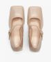 Estro Dames Beige Mary Jane Pumps gemaakt van Patent Echt Leer Er00114168 Beige Dames - Thumbnail 4