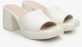 Estro Dames Licht Beige Slip On Platform Hoge Hak Muiltjes Er00112881 Beige Dames - Thumbnail 2