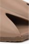 Estro Beige Slide Sandalen voor Dames gemaakt van Italiaans Echt Leer - Thumbnail 2