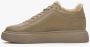 Estro Dames Sand Beige High-Top Winter Sneakers met Leer en Bont Er00114133 Beige Dames - Thumbnail 4