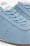 Estro Blauwe Zachte Velours Sneakers met Lage Zool - Thumbnail 2