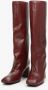 Estro Dames Oversized Laarzen gemaakt van Bourgondisch Echt Leer Er00114318 Red Dames - Thumbnail 6