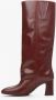 Estro Dames Oversized Laarzen gemaakt van Bourgondisch Echt Leer Er00114318 Red Dames - Thumbnail 7