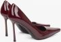 Estro Bourgondische Hoge Hakken Pumps voor Dames gemaakt van Lakleer Red Dames - Thumbnail 5