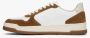 Estro Heren Bruin & Wit Sneakers gemaakt van Leer & Suède Er00113017 Multicolor Heren - Thumbnail 5