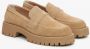 Estro Dames Bruine Loafers met een Chunky Sole gemaakt van Echt Velours Brown Dames - Thumbnail 3