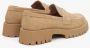 Estro Dames Bruine Loafers met een Chunky Sole gemaakt van Echt Velours Brown Dames - Thumbnail 5