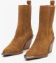 Estro Dames Bruine Cowboy Laarzen gemaakt van Italiaans Echt Velours Er00115838 Brown Dames - Thumbnail 5