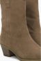 Estro Dames Bruine Laag Uitgesneden Cowboy Laarzen gemaakt van Echt Suède Er00114335 Brown Dames - Thumbnail 6