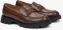 Estro Bruine loafers voor dames gemaakt van echt leer Brown Dames - Thumbnail 2