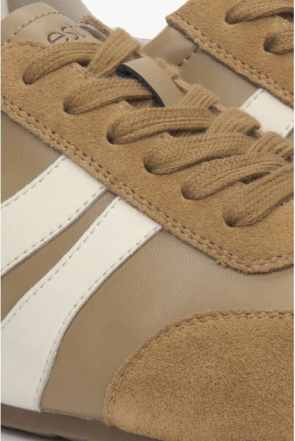Estro Bruine Zachte Sneakers