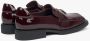 Estro Burgundy Loafers voor dames gemaakt van Patent Echt Leer Red Dames - Thumbnail 3