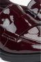 Estro Burgundy Loafers voor dames gemaakt van Patent Echt Leer Red Dames - Thumbnail 5