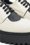 Estro Dames Beige & Zwart Leren Brogues met Chunky Sole Er00113785 Beige Dames - Thumbnail 5