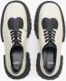 Estro Dames Beige & Zwart Leren Brogues met Chunky Sole Er00113785 Beige Dames - Thumbnail 6