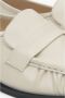 Estro Dames Lichtbeige Leren Loafers met Decoratieve Plooien - Thumbnail 2